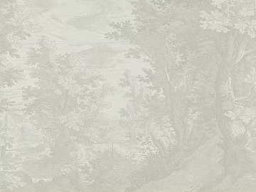 Warm gray tropical plant mural texture (ID:ffach454674)