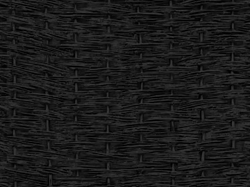 Black woven rattan furniture finish 3d model