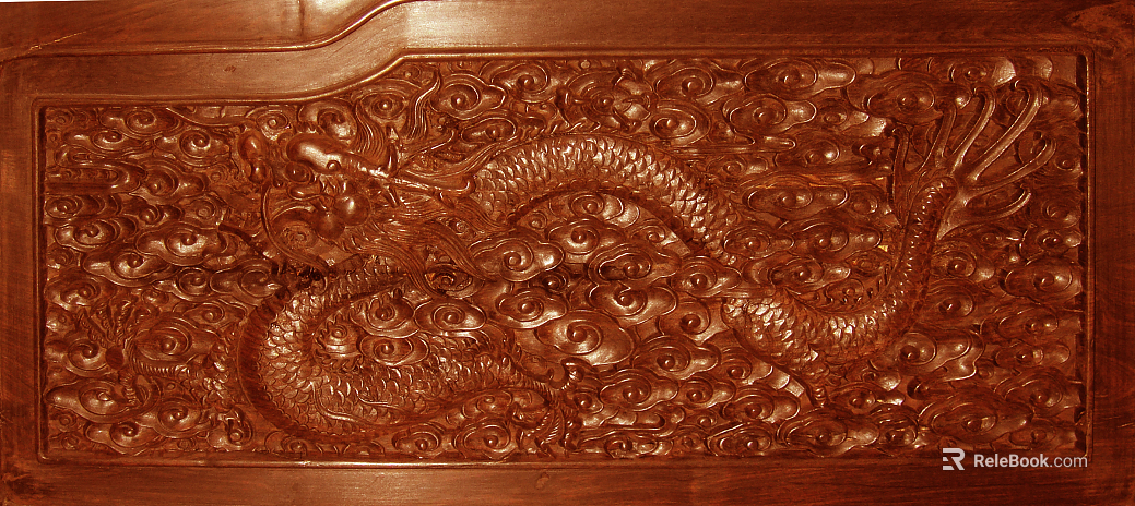 Wood Carved Red Texture Relief texture