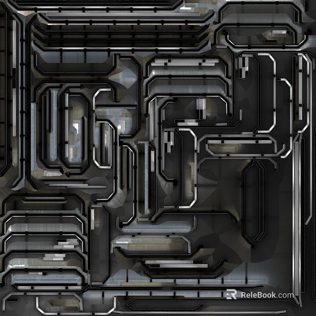 industrial wind deep gray metal machinery panel texture