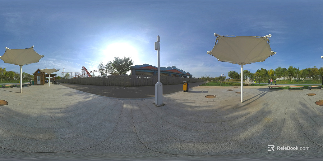Outdoor plaza HDR texture