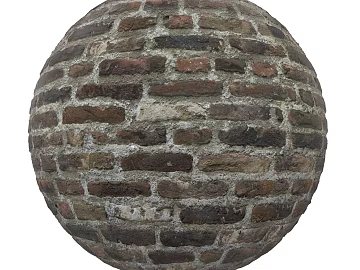 Brick wall PBR texture (ID:ffach150964)