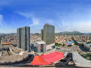 HDR urban ecological greening panorama texture (ID:ffach542603)