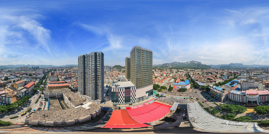HDR urban ecological greening panorama texture