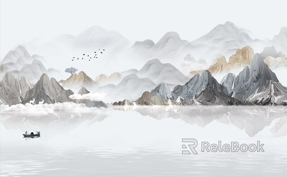 landscape painting texture