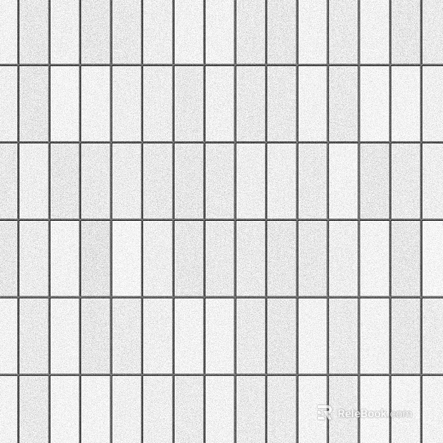 Plain Tile Rectangular Tile White Brick Joint texture
