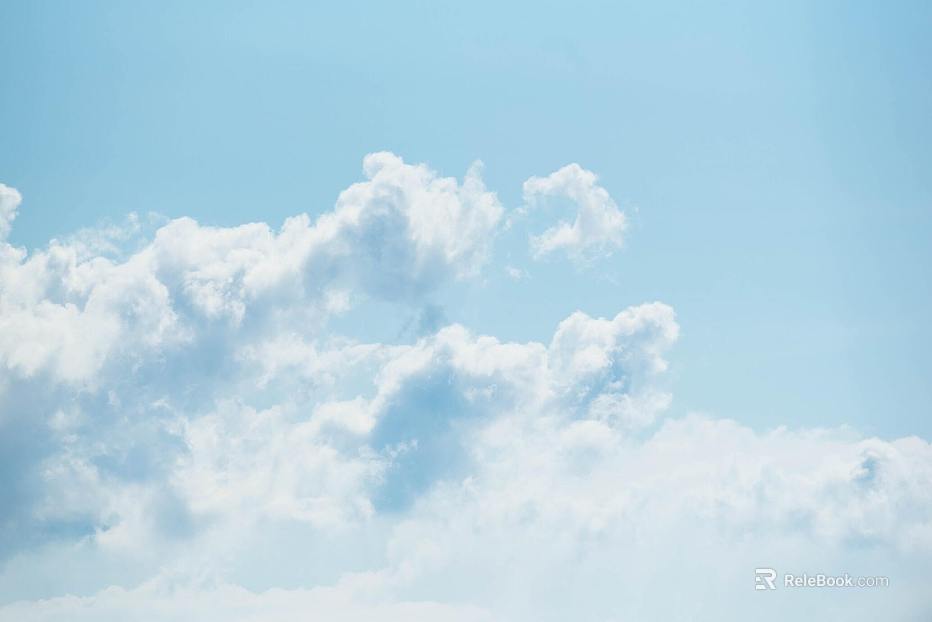 Light Blue Sky Cloud Scene Map texture