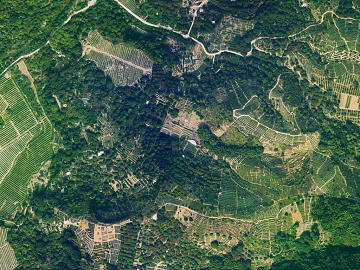 Green Mountain Forest Farmland Outdoor Aerial Photography texture (ID:ffaeh945689)