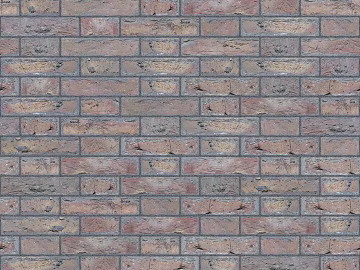 Brick wall seamless 3d model