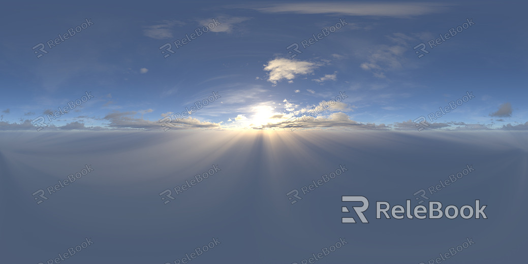 Sunrise Sunset Cloudy Blue Sky Landscape Landscape HDR texture