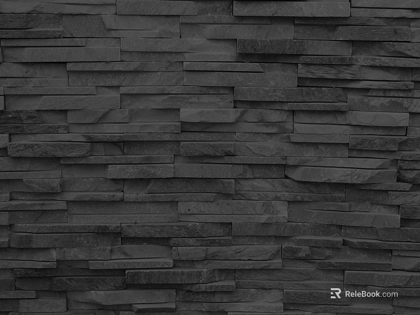 Brick wall black hemp culture stone texture