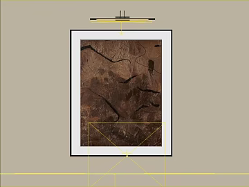 Tan abstract painting living room decorative painting texture (ID:ffaeh758701)