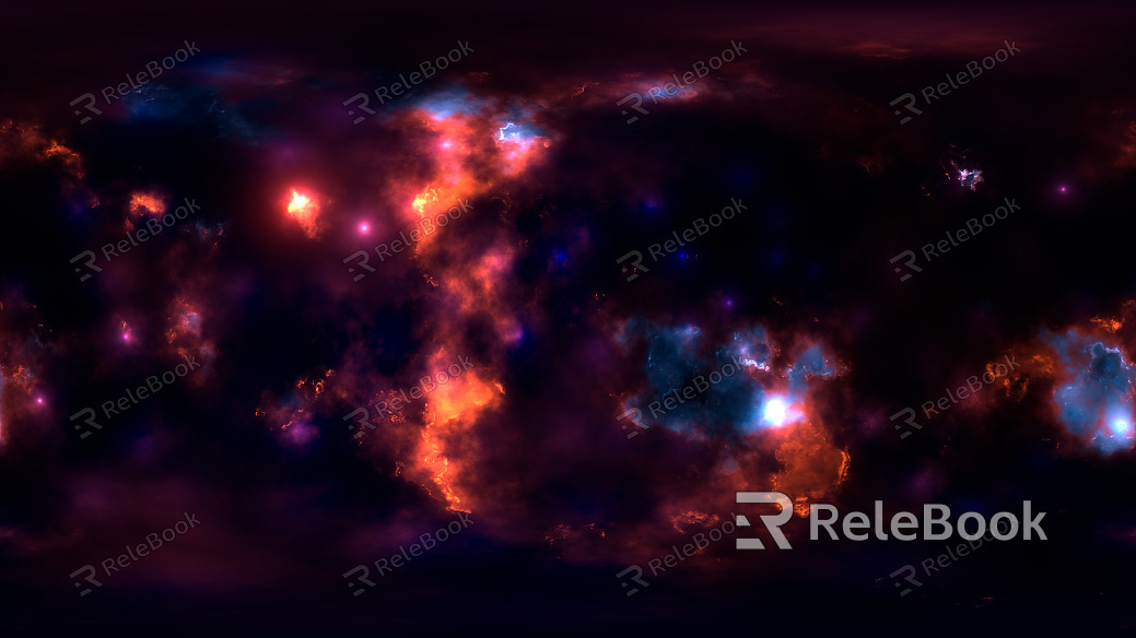 The colorful starry sky texture