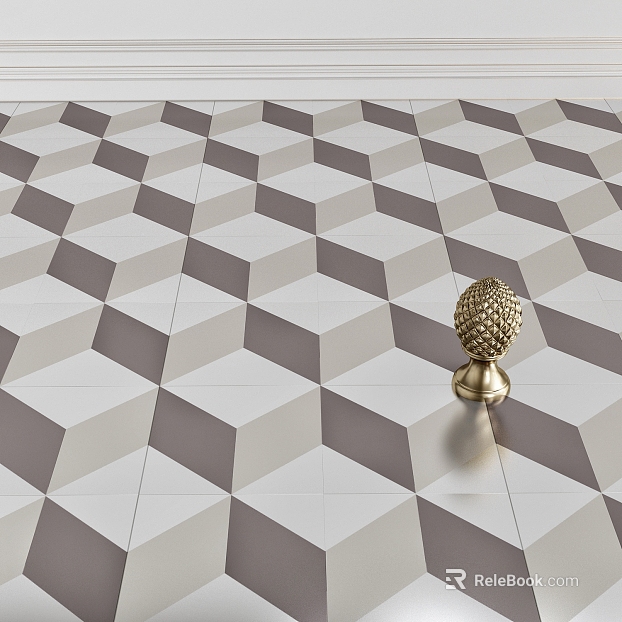 Morandi gray solid geometric tile ground texture