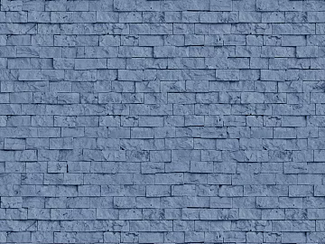 Brick wall blue staggered brick wall 3d model