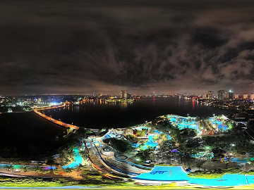 City Park Night View texture (ID:ffach778278)