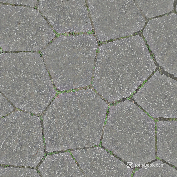 Ground pavement texture