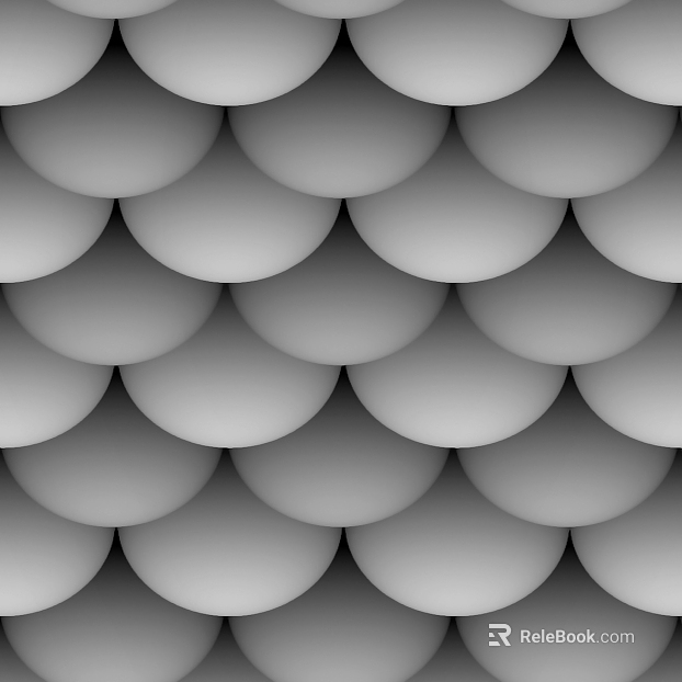 Scale black and white bump texture