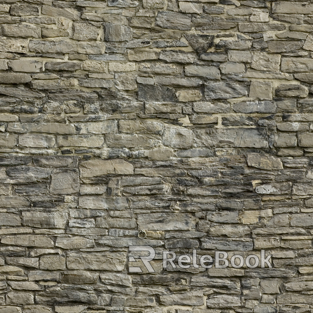 A clean, neatly arranged stone brick wall, showcasing uniform rectangular blocks in shades of gray and beige, evoking a sense of strength and stability.