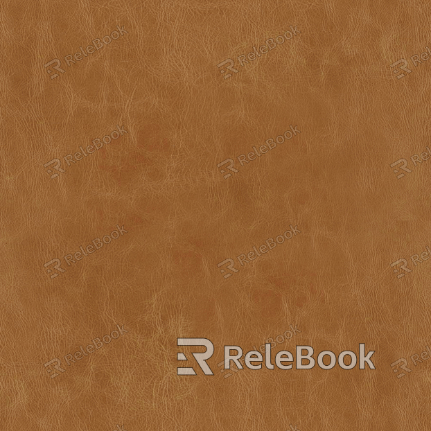 Swatch of coarse-grain leather, exhibiting a rugged, textured surface with a predominant brown hue and subtle variations in tone, evoking a sense of durability and rustic charm.