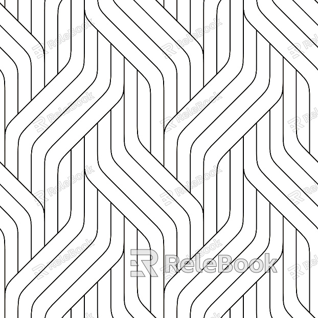 The image depicts a geometric pattern consisting of an array of intersecting, fine white lines on a dark background, creating a complex, grid-like texture.