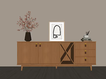 Original Wood Color Solid Wood Sideboard Cabinet Living Room Storage Cabinet texture (ID:ffaeh997684)