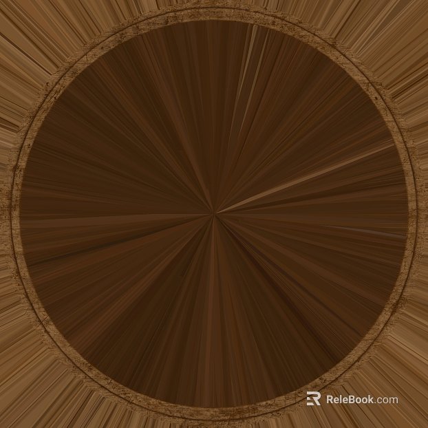 Dark Brown Radiated Wood Decorative Panel texture