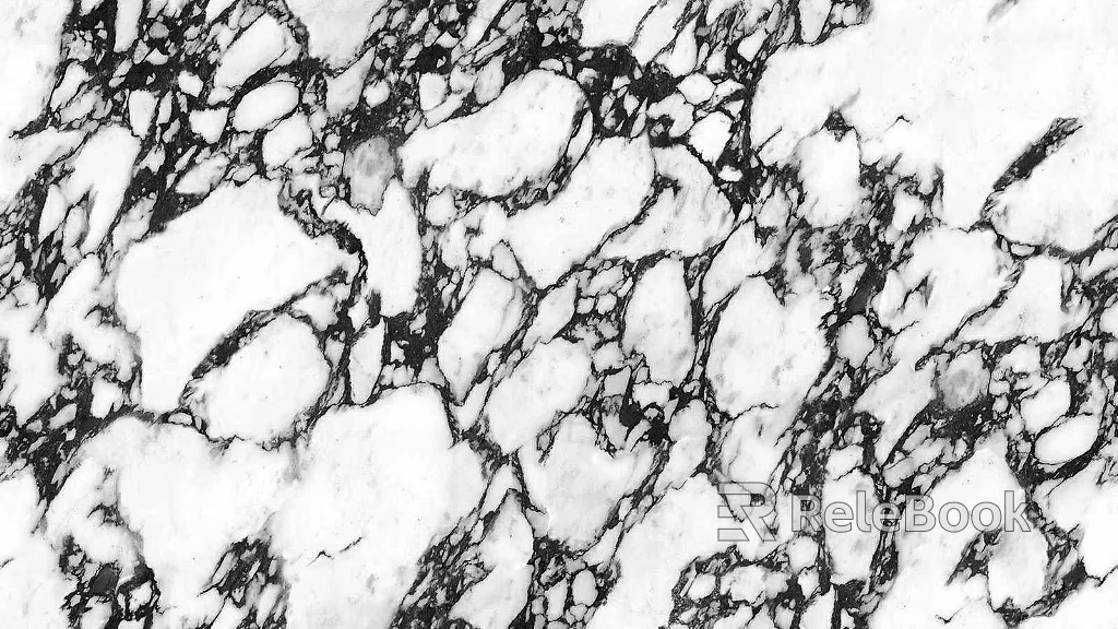 Bulgari luxury stone black and white flower artificial stone seamless texture