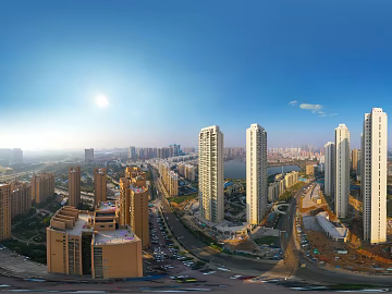 HDR urban ecological greening panorama texture (ID:ffach639403)