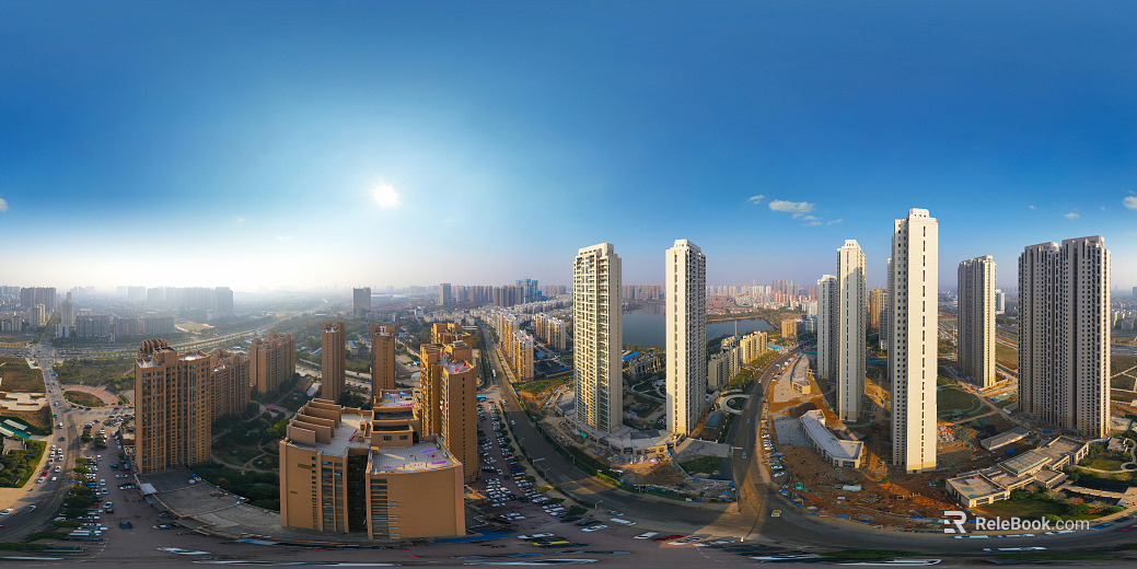 HDR urban ecological greening panorama texture