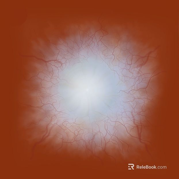 Red-brown eye vascular texture map texture