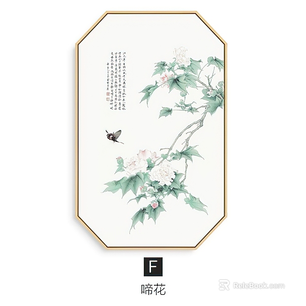 flower-and-bird painting texture