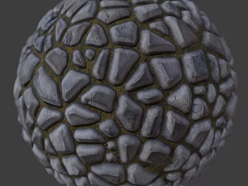 Stone paved ground PBR texture (ID:ffach190181)