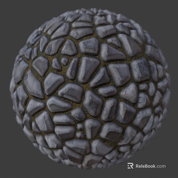 Stone paved ground PBR texture