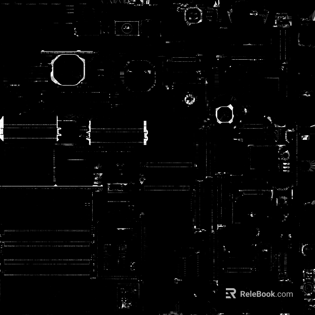 Black and White Electronic Component Bump Map texture