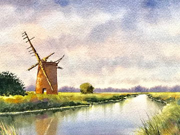 landscape painting texture (ID:ffajg17460)