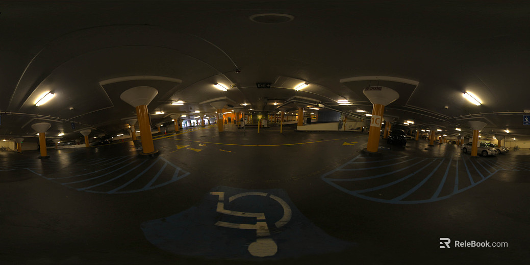 indoor daytime parking hdr texture