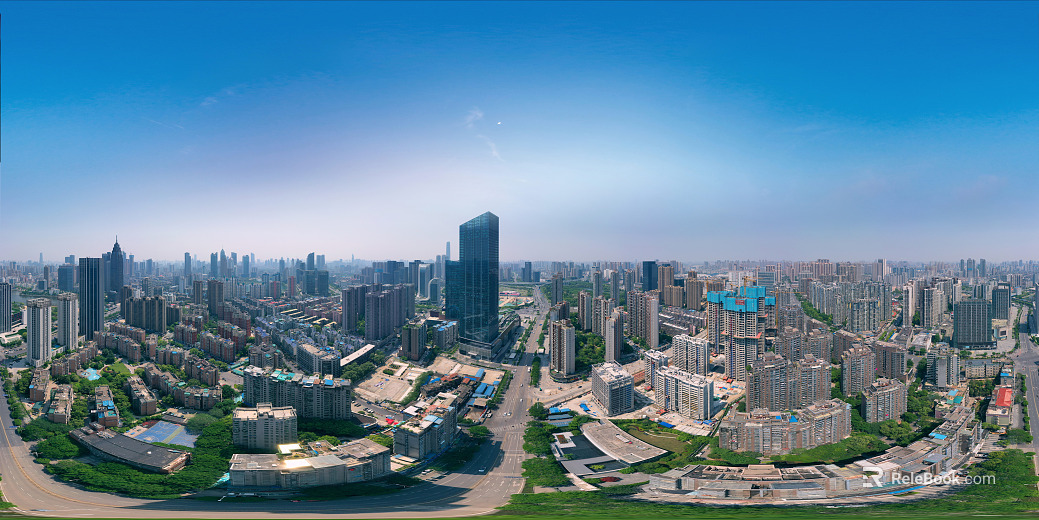 HDR urban ecological greening panorama texture