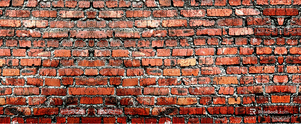 Brick wall Post-war wind red brick cement wall texture
