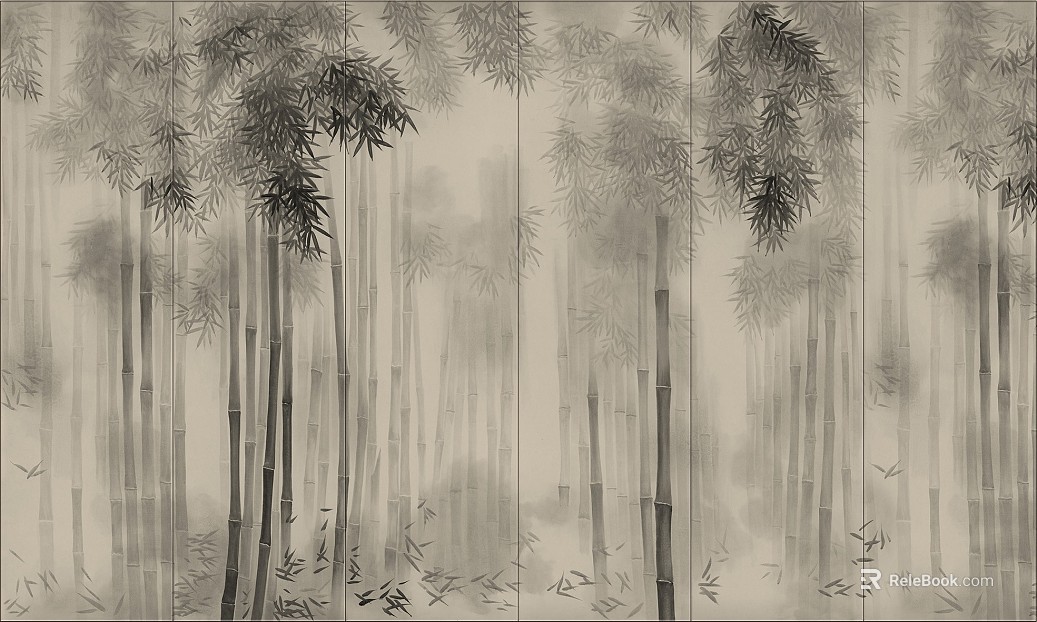 Plant painting texture