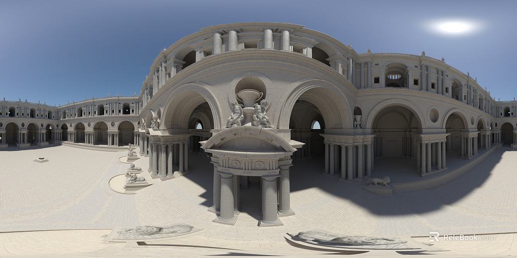 Daytime Europe City Square HDR texture