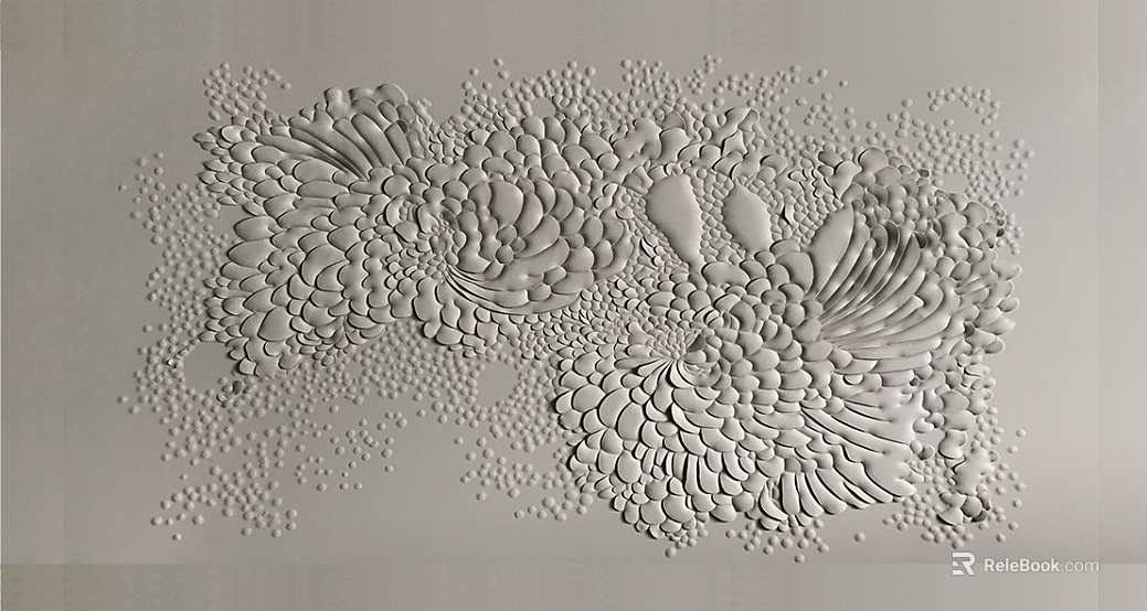 three-dimensional physical painting texture