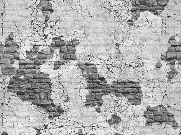 Gray weathered crack brick wall background wall texture (ID:ffaeh742196)