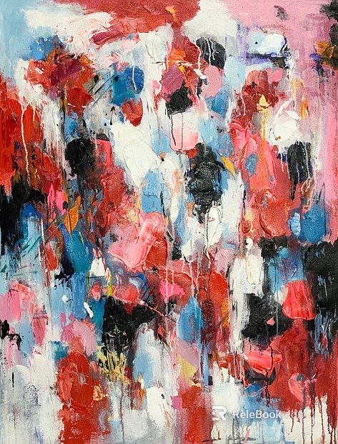A glance in love with the abstract painting texture