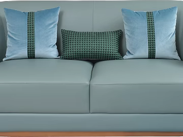 Light gray blue leather sofa living room soft outfit texture (ID:ffaeh581839)