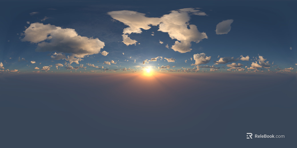 HDR sky blue sky white clouds sunset background texture