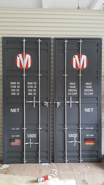 Metal door texture