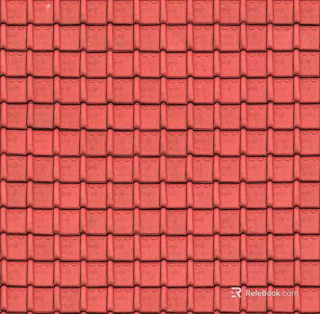 Chinese tile red tile red roof tile clay tile roof tile texture