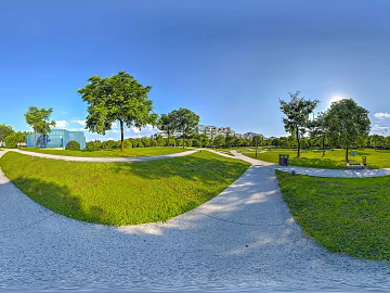 Outdoor Park Lawn Daytime HDR texture (ID:ffach199746)