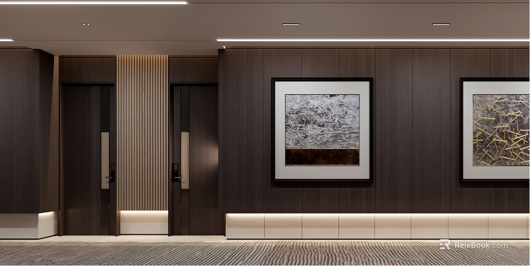 Dark gray wood grain wall panel abstract decorative painting texture